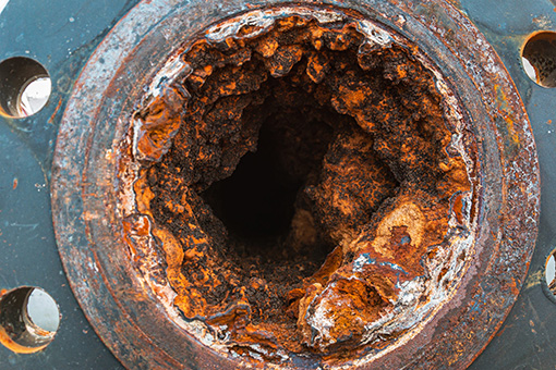 Rusty Industrial Pipe Needing Point Repairs