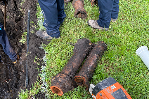 Excavated Pipes to be Replaced with Residential Non-VOC Lateral Lining