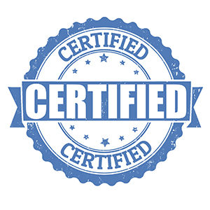 Municipal Points Repair Company Certification Image